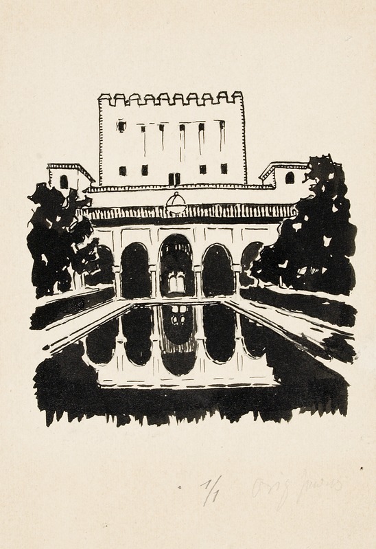 Konrad Mägi illustratsioon Friedebert Tuglase reisikirjale